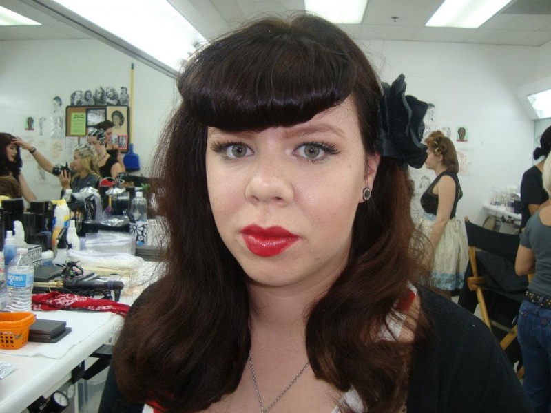 Female model photo shoot of SaMakeup  in Make-Up Designory, Burbank CA