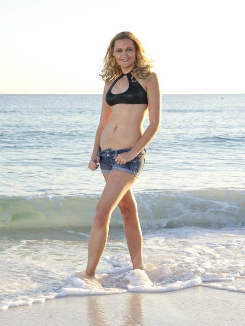 Female model photo shoot of Lexxie B by STM PHOTOGRAPHY in beach in florida