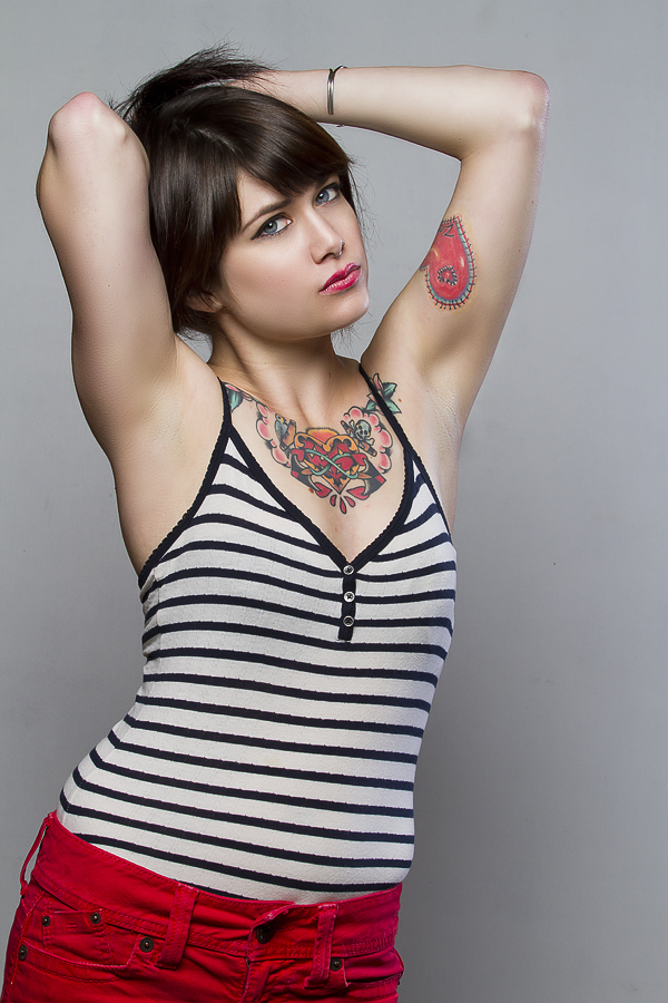Female model photo shoot of Hana Eliza by Specular Photography