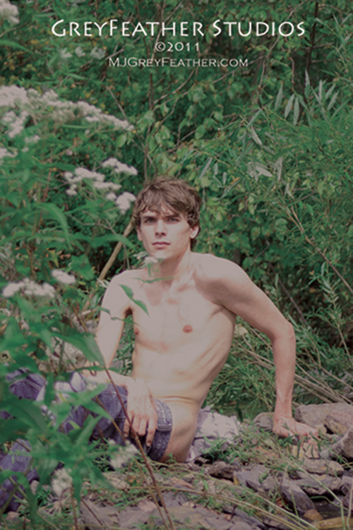 Male model photo shoot of MJ GreyFeather in Meadow
