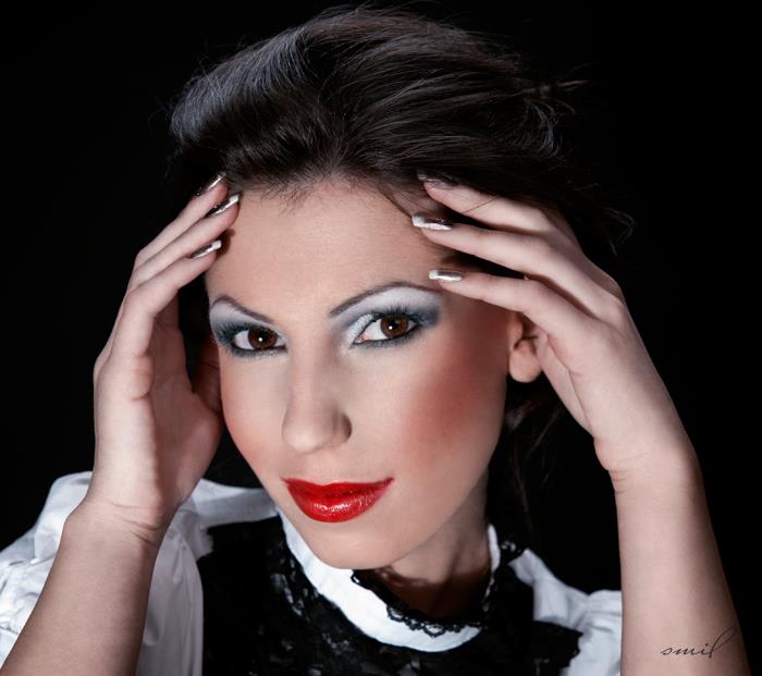 Female model photo shoot of zorialexandrova