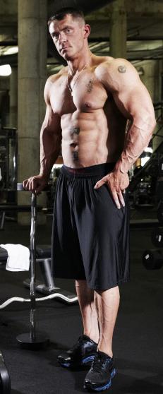 Male model photo shoot of DanEslingerBB in Downtown Tampa Bay Powerhouse Gym