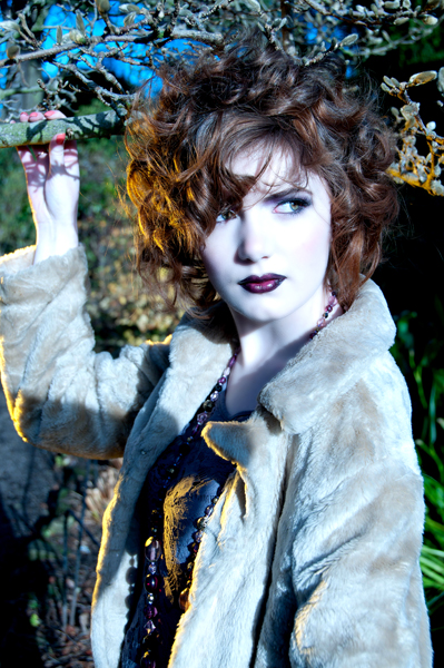 Female model photo shoot of Jessica Oates and ButterflyDreams in Botanical Gardens Birmingham, makeup by Emily Forletta