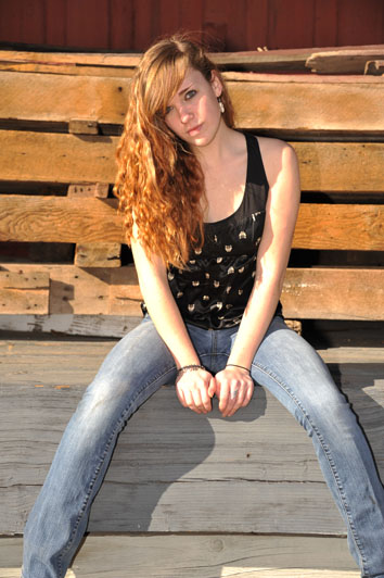 Female model photo shoot of Genevieve Rhian  by Michael R Erwine in Virginia City, NV