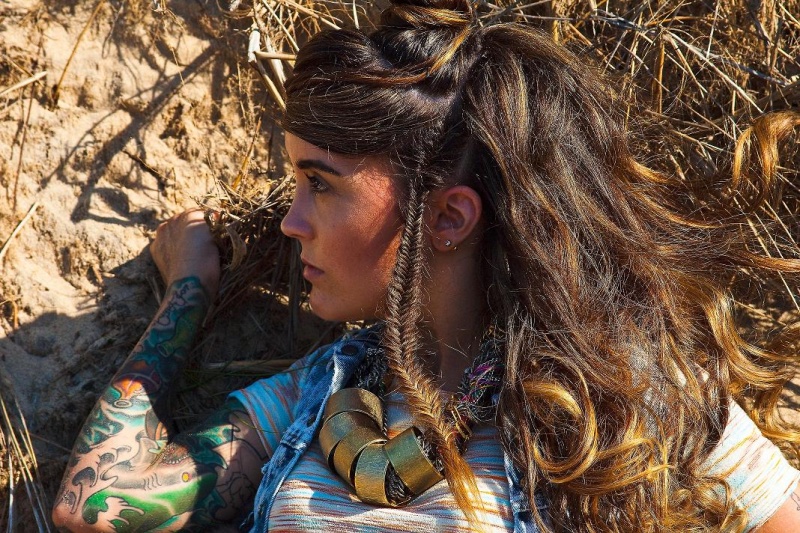 Female model photo shoot of Megan Joy Carey in Indiana Dunes
