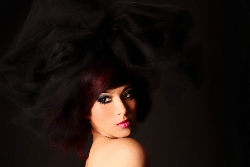 Female model photo shoot of Nattestid by Dreamscope Photography, retouched by Revamped Retouching, makeup by Storytells