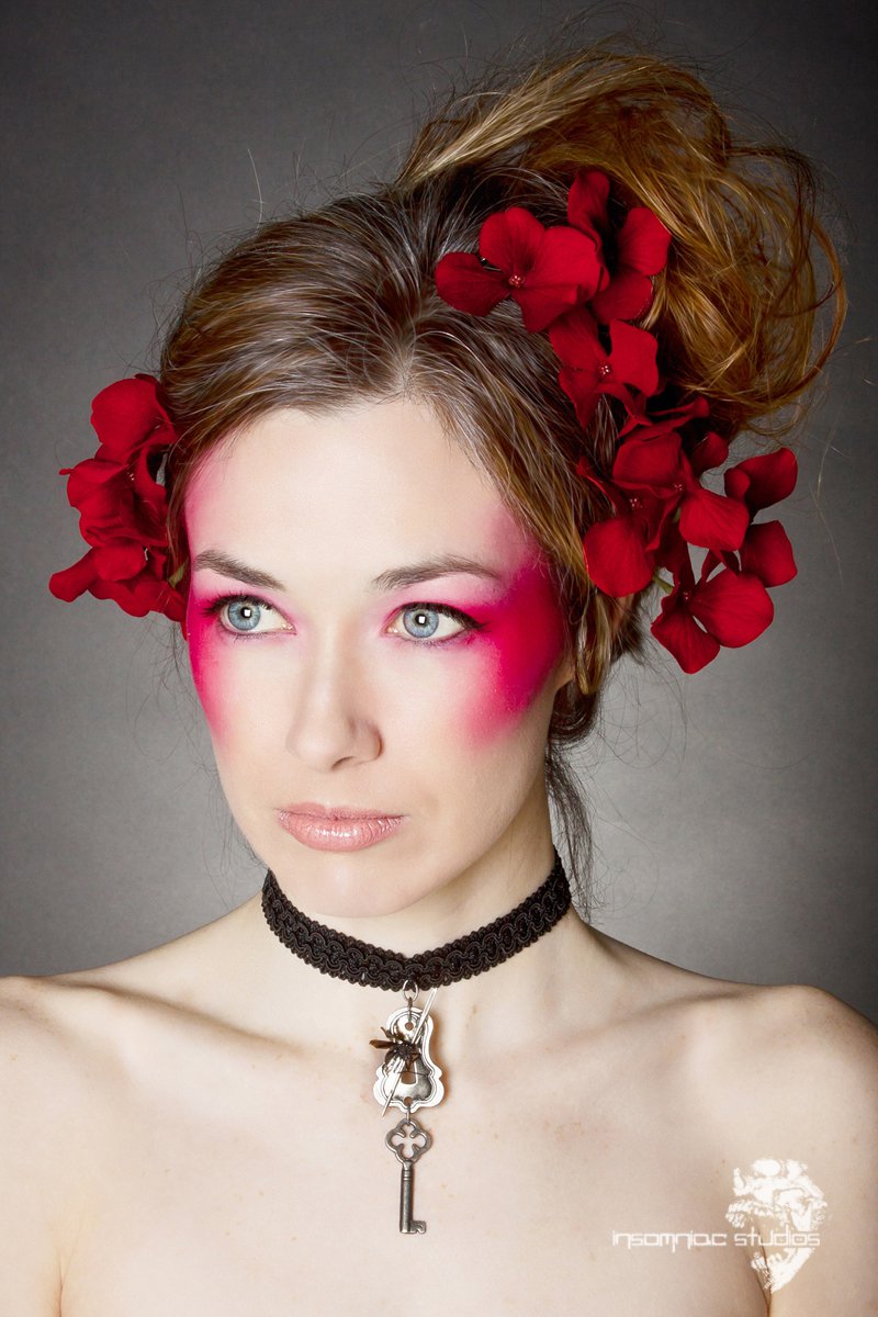 Female model photo shoot of KM Makeup Design in Saint Louis
