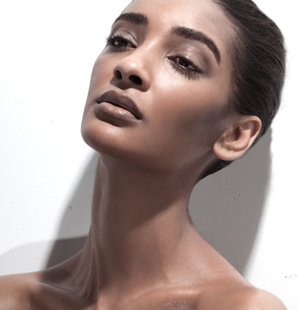 Female model photo shoot of BLACK WHITE BOLD