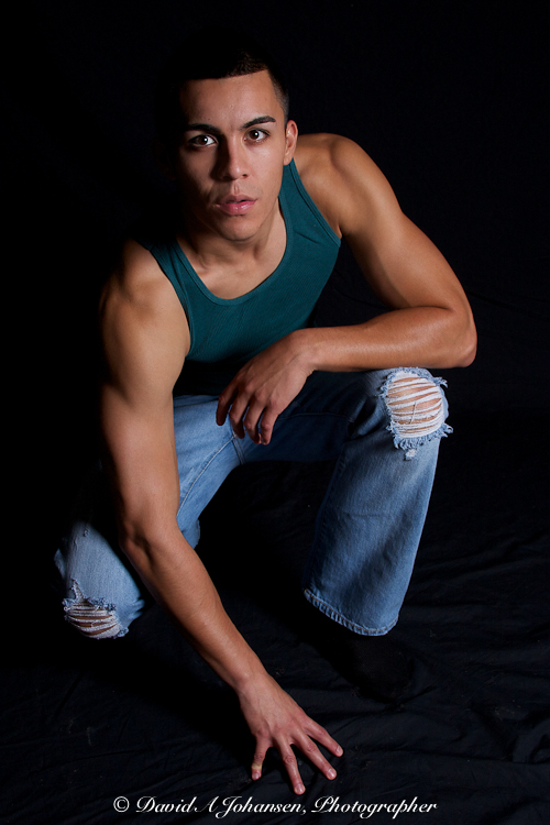 Male model photo shoot of Topher Martinez by David Johansen