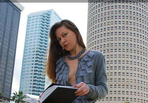 Female model photo shoot of LWFlorida in Downtown Tampa