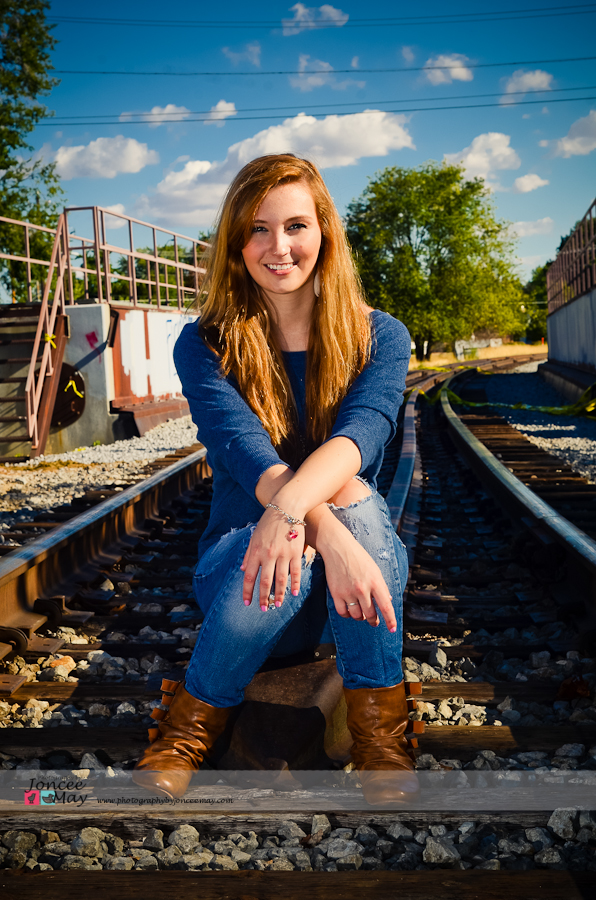 Female model photo shoot of Photographybyjonceemay in Boise Train Depot