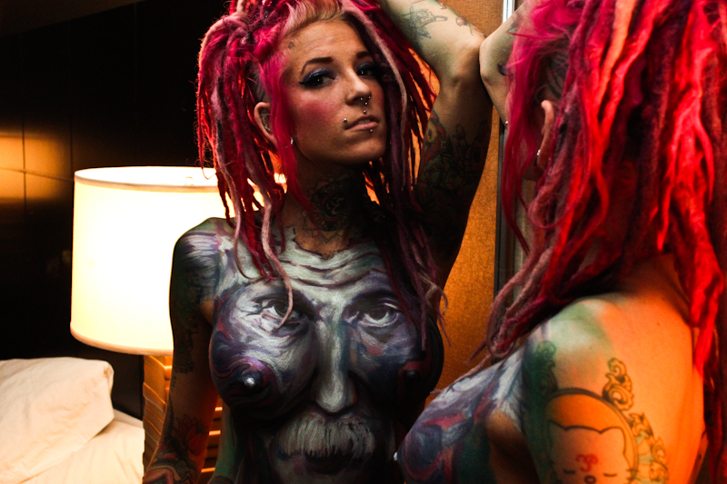 Male and Female model photo shoot of Ryan Winckler and Bambujessica by Sandbox Raw in Las Vegas