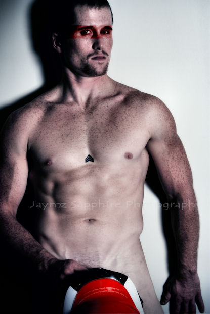 Male model photo shoot of silvrbullet by J S Photog