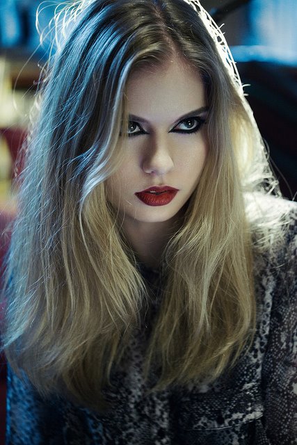 Female model photo shoot of Make-up Make-up
