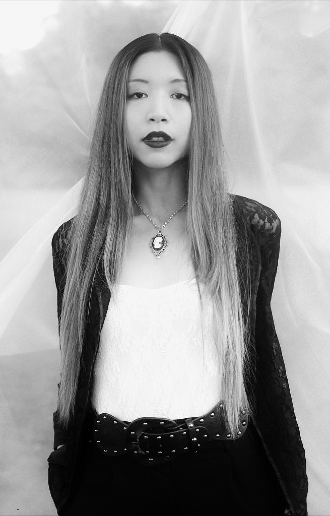 Female model photo shoot of Jessie Jing by Emma Styles, makeup by Razwana- makeup