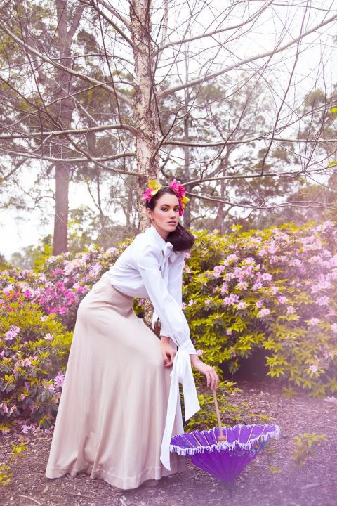 Female model photo shoot of Megan Francis in Botanical Gardens
