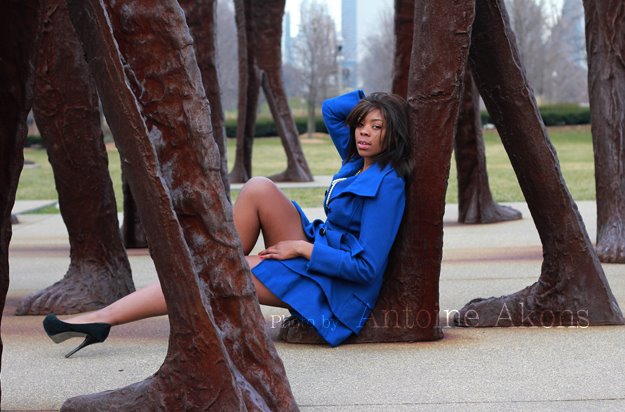 Female model photo shoot of Andrea Princess Couture in Chicago Dec 2011