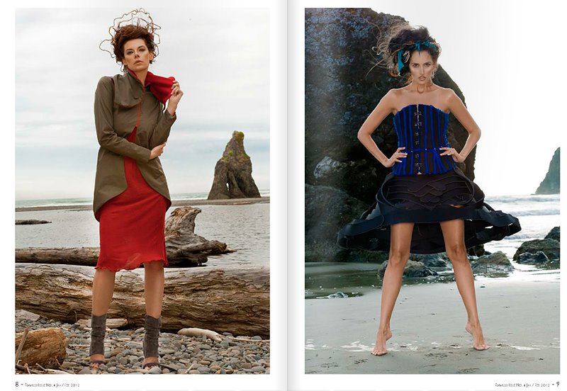 Female model photo shoot of ANNA D design in Ruby Beach