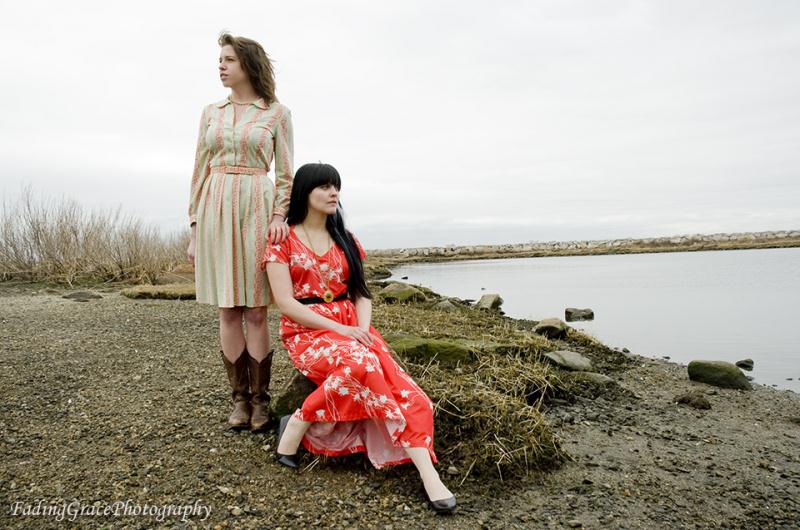Female model photo shoot of Vintage on the Rocks by FadingGrace Photography in RI