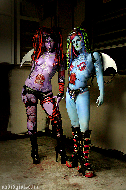 Female model photo shoot of RABID GIRL SCOUT and Hex Hypoxia in HOUSTON, TX, makeup by RCC Creations