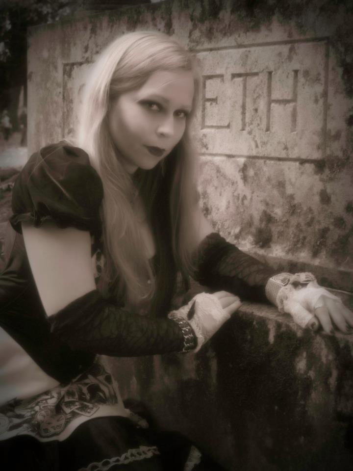 Female model photo shoot of Queen Jitters by Dave Ward Photography in Bayview Cemetery