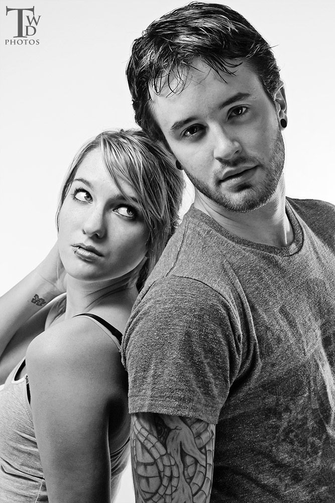 Male and Female model photo shoot of Clint Crabtree and Meagan McMahon by T-W-D photos