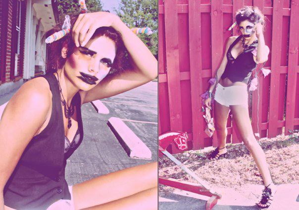 Female model photo shoot of Deathcats Photography