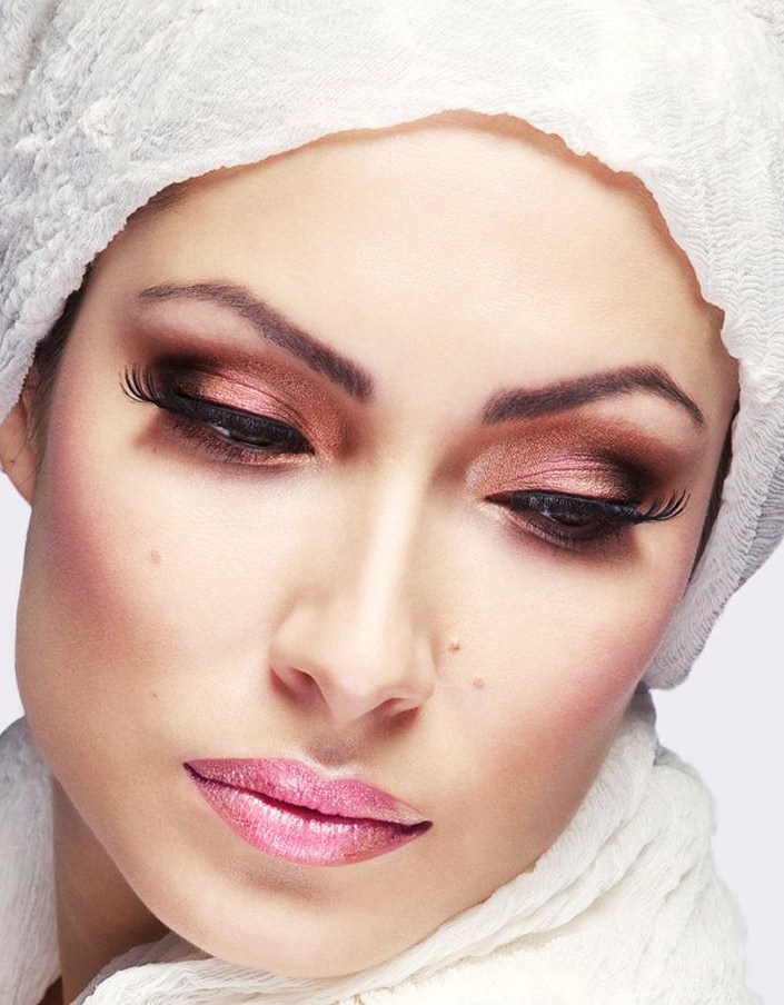 Female model photo shoot of Adriana Villegas by Oxana Kernan , makeup by Oxana Kernan 