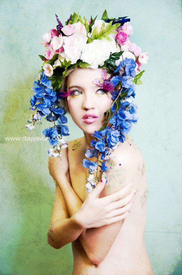 Female model photo shoot of DayJaVUE Photography and MikkiMarvel by DayJaVUE Photography, makeup by Svio