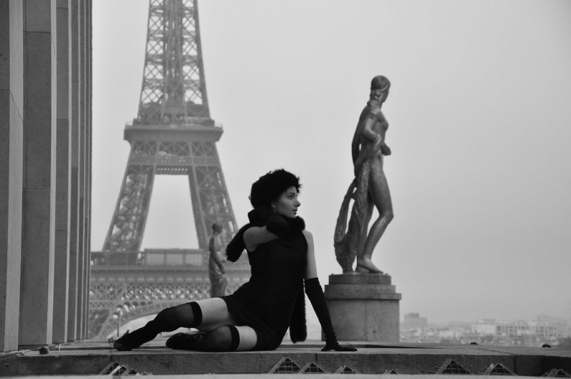 Male and Female model photo shoot of Bertrand Orsal and Julieana in Paris