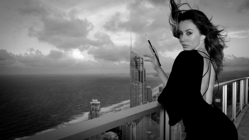 Female model photo shoot of Allirac in Circle on Cavill Penthouse - Surfers Paradise Australia