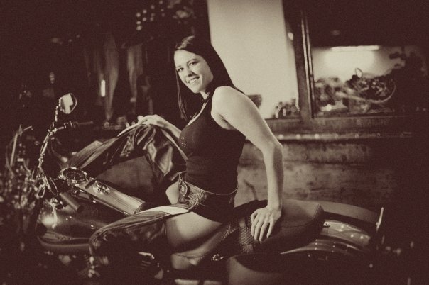 Female model photo shoot of Jessi R in Timpanogos Harley-Davidison