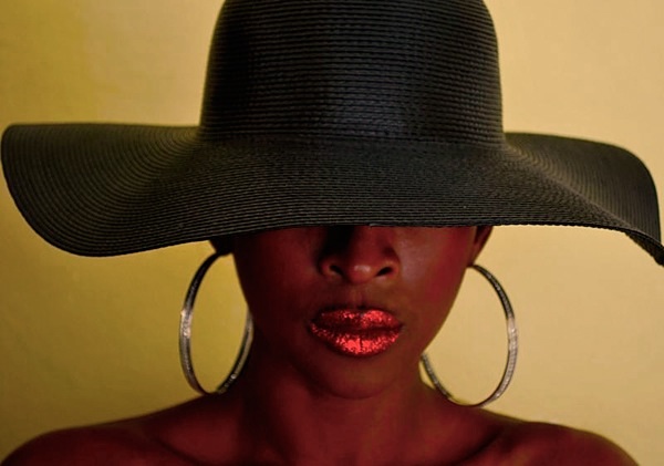 Female model photo shoot of susie sollis makeup in Studio Caribben