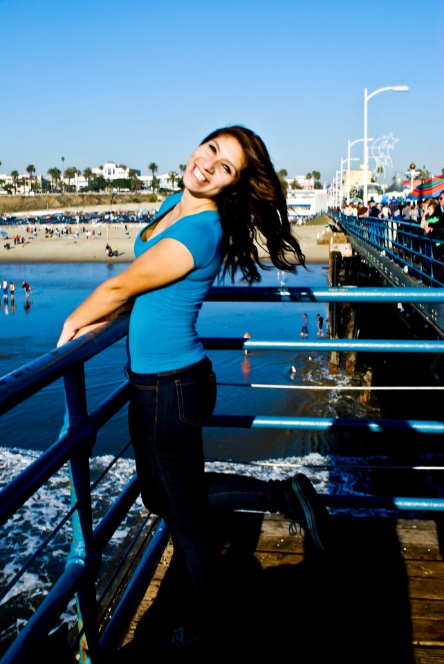 Female model photo shoot of Andrea Yannone by Catherine Duran in Santa Monica Pier