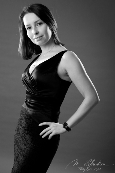 Female model photo shoot of Myriam Leforestier in fotostudio in Geldrop