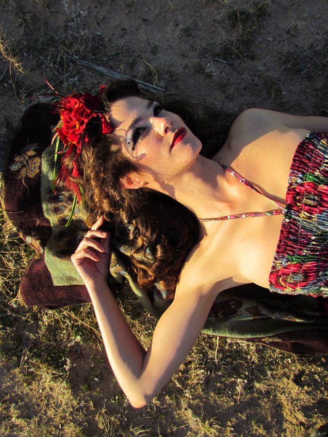 Female model photo shoot of Wandering Lily Designs by Tad Coffin in Twentynine Palms, CA