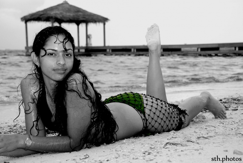 Female model photo shoot of Tashel  in The Islands