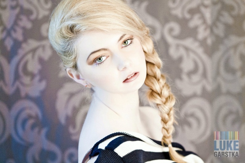 Female model photo shoot of GLmake up by LukeGarstka in Meow studios