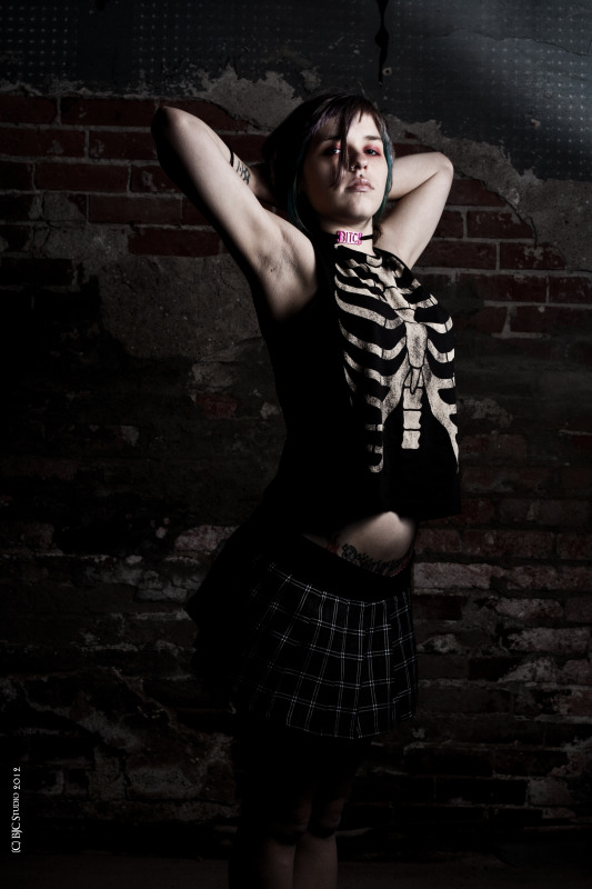 Female model photo shoot of Psuedo-PostAP by BJC Studio in Basement Transmissions