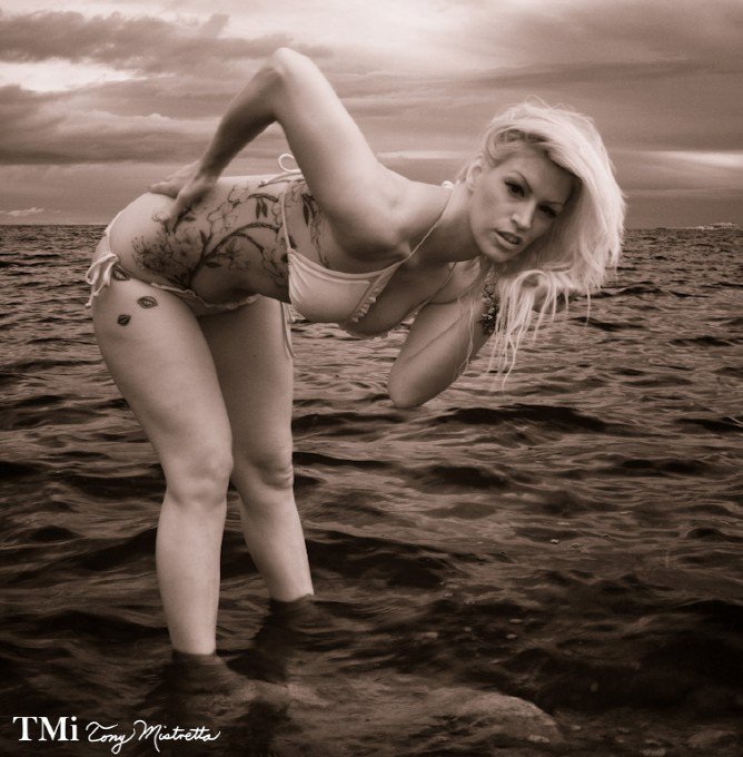 Female model photo shoot of Melanie Catherine by TM Photography-Imaging  in Fort Pheonix, Fairhaven MA