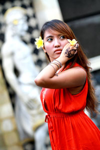 Female model photo shoot of Axelia Anna in Legian ST - Kuta, Bali, Indonesia