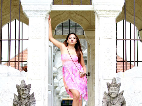 Female model photo shoot of Axelia Anna in Bali, Indonesia