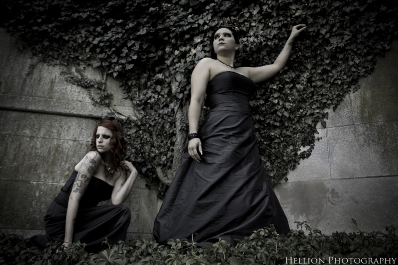 Female model photo shoot of Lily Eve and Scarlett Letter by Hellion Photography