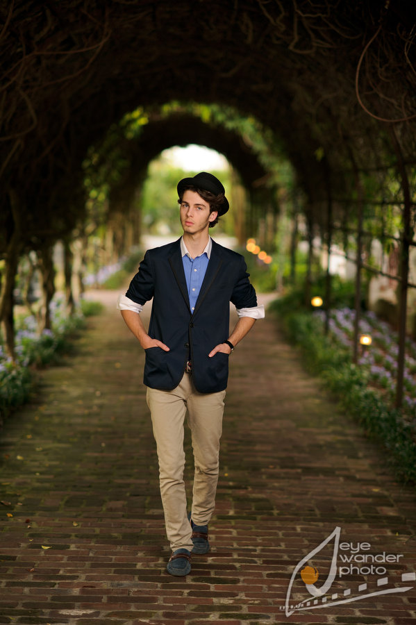 Male model photo shoot of Jonathan Wolf Dumas by EyeWanderPhoto in Houmas House Plantation and Gardens