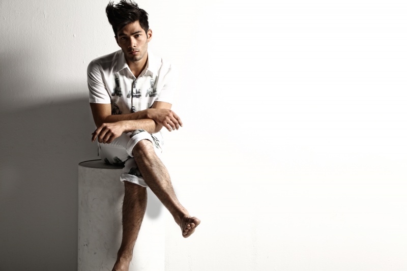 Male model photo shoot of Samuel Laiz in Brooklyn NYC, wardrobe styled by Kai Jankovic