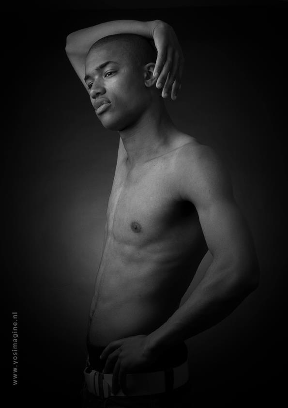 Male model photo shoot of model franklin by Jos van den Berg