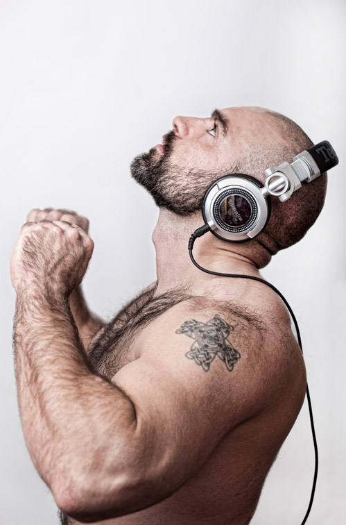 Male model photo shoot of DJ WES by meatzine in London