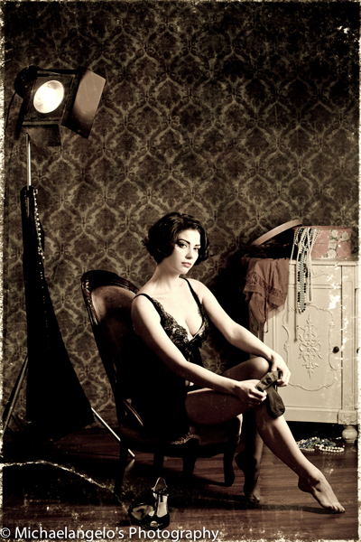 Female model photo shoot of Michaelangelos Photo in Studio