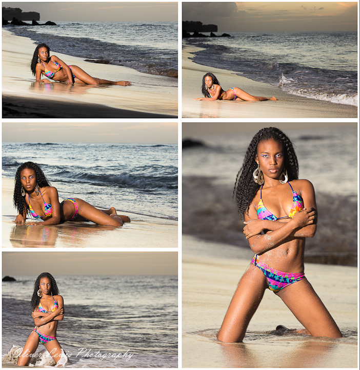 Female model photo shoot of Ayannie by Oliver Lewis Photos in Dr. Grooms Beach