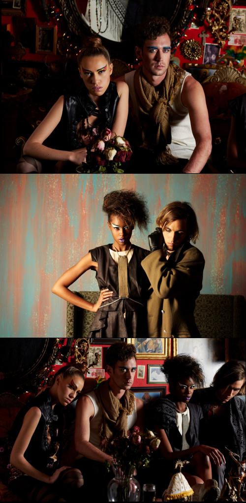 Female and Male model photo shoot of kelly liu, yanasunsky and KEVIN F SULLIVAN in The Jesus Wall Studio, wardrobe styled by Janiya Walker-stylist, makeup by CelinaYun